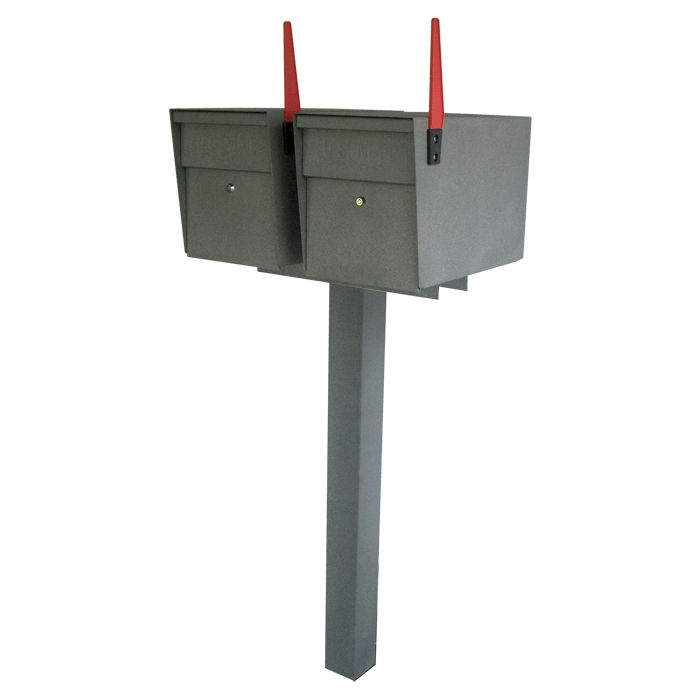 Ultimate High Security Locking Double Mailbox Package