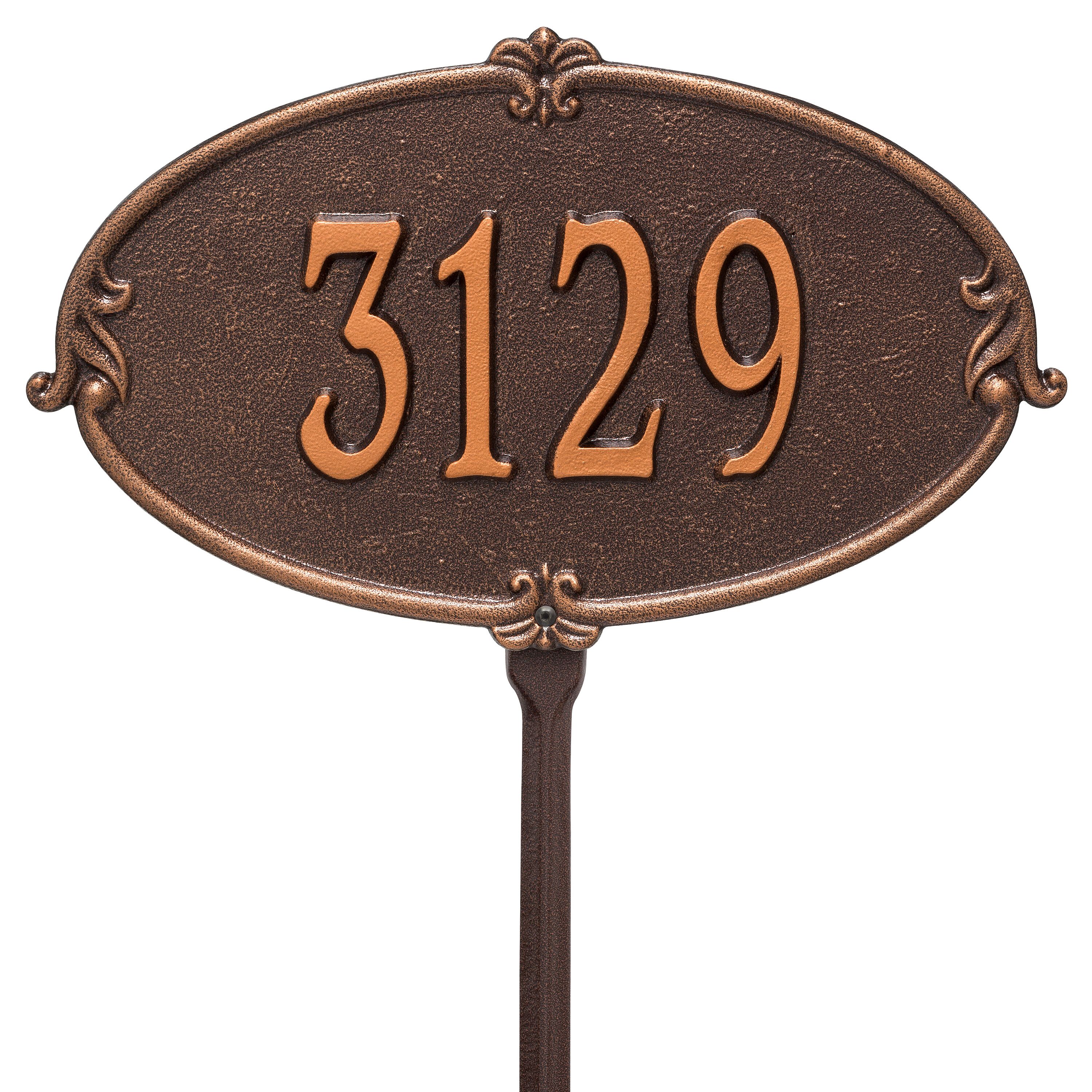 Personalized Montecarlo Plaque - Standard - Lawn - 1 Line 