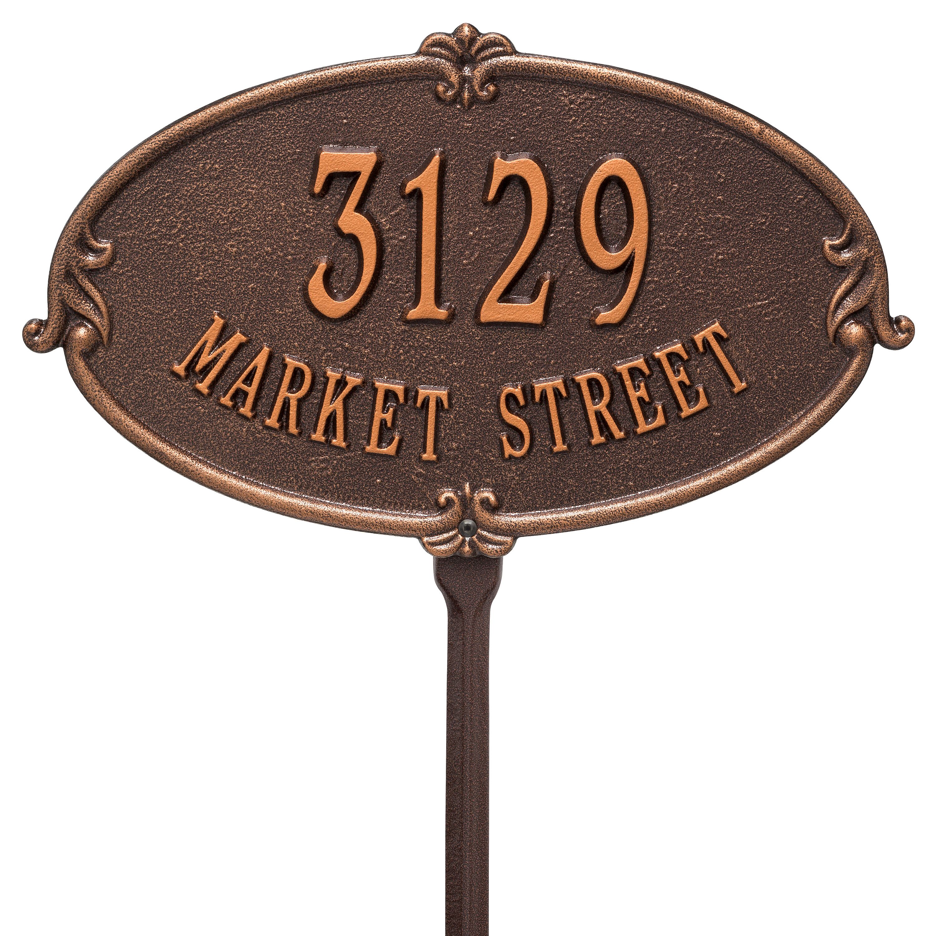 Personalized Montecarlo Plaque - Standard - Lawn - 2 Line 