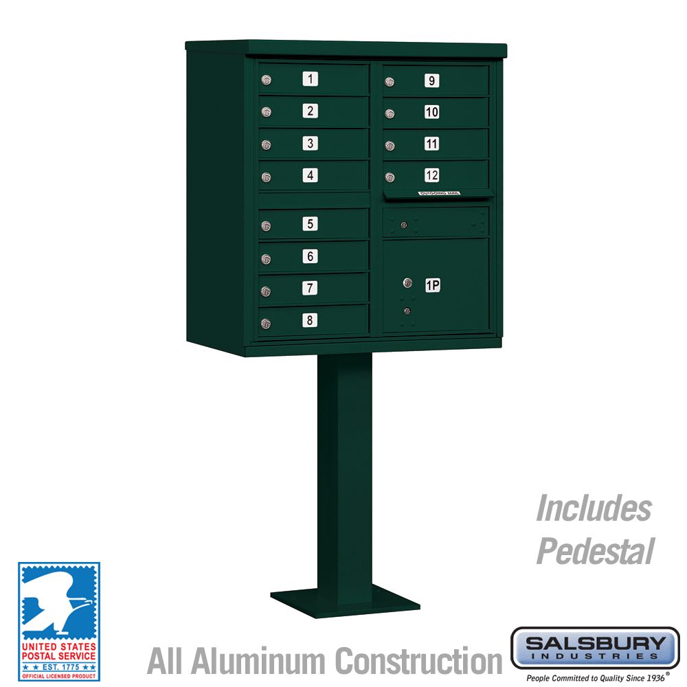Salsbury 3312SAN-U 12 Door Cluster Mailbox - USPS Approved