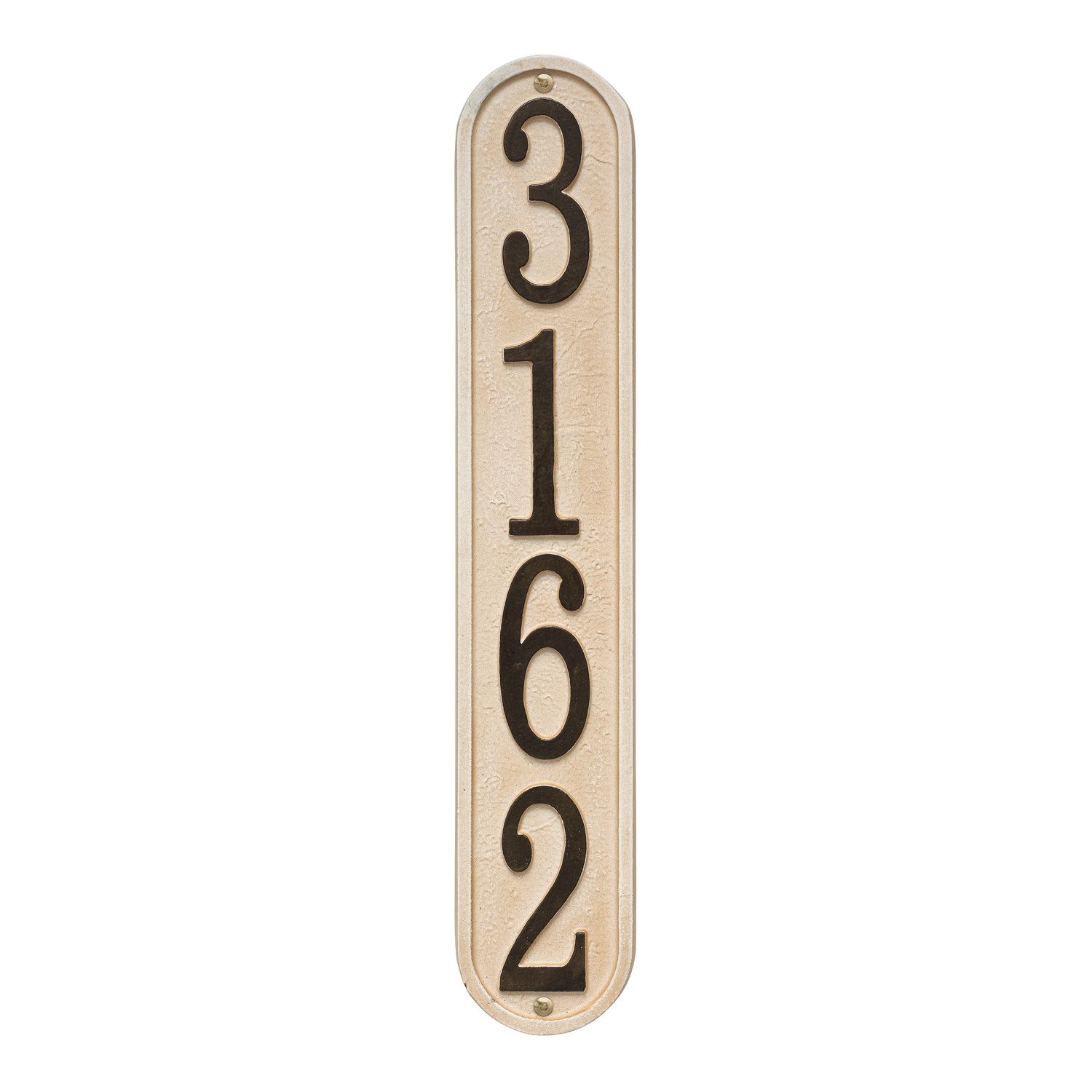 Personalized Stonework Plaque - Vertical - 1 Line (Sandstone)