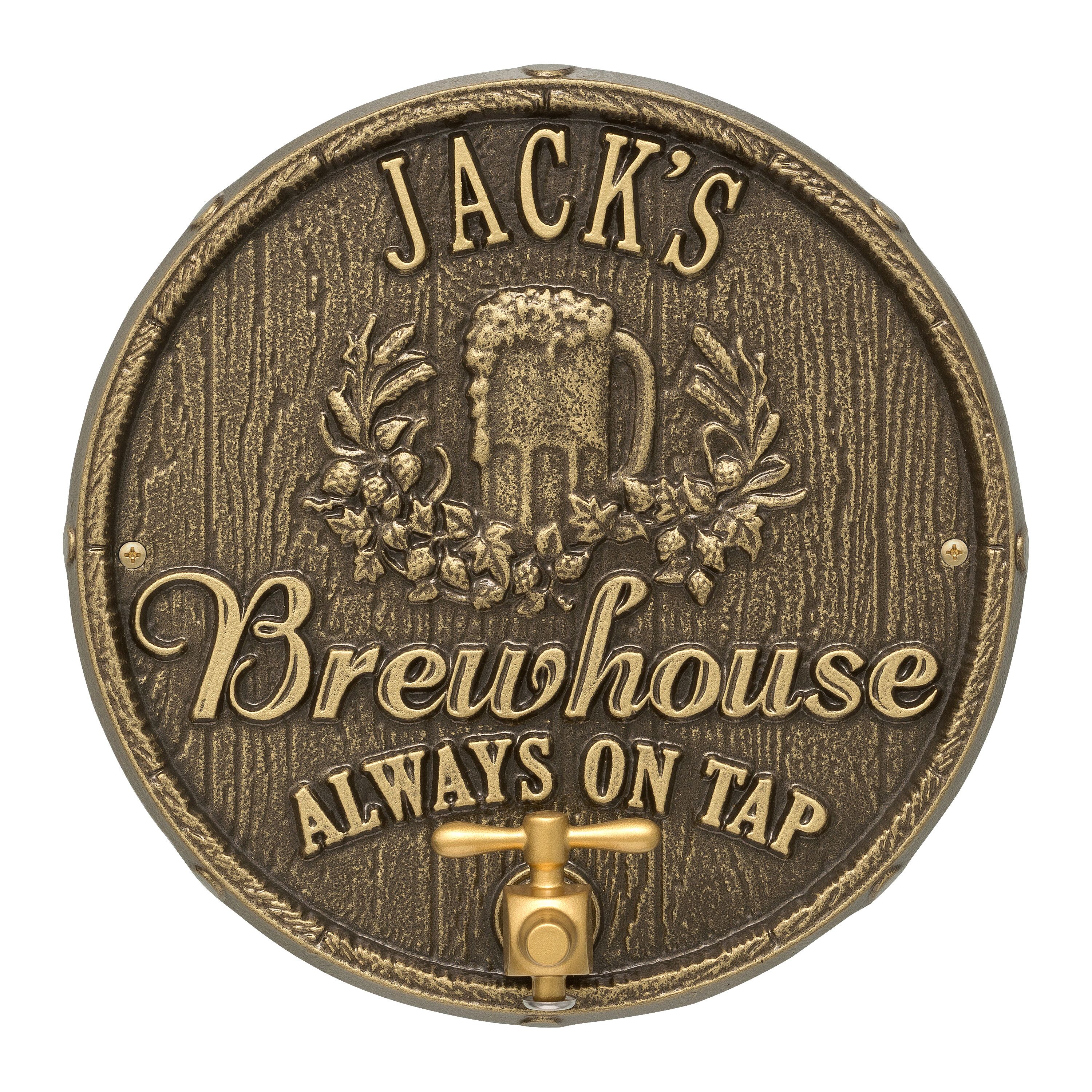 Oak Barrel Beer Pub Plaque