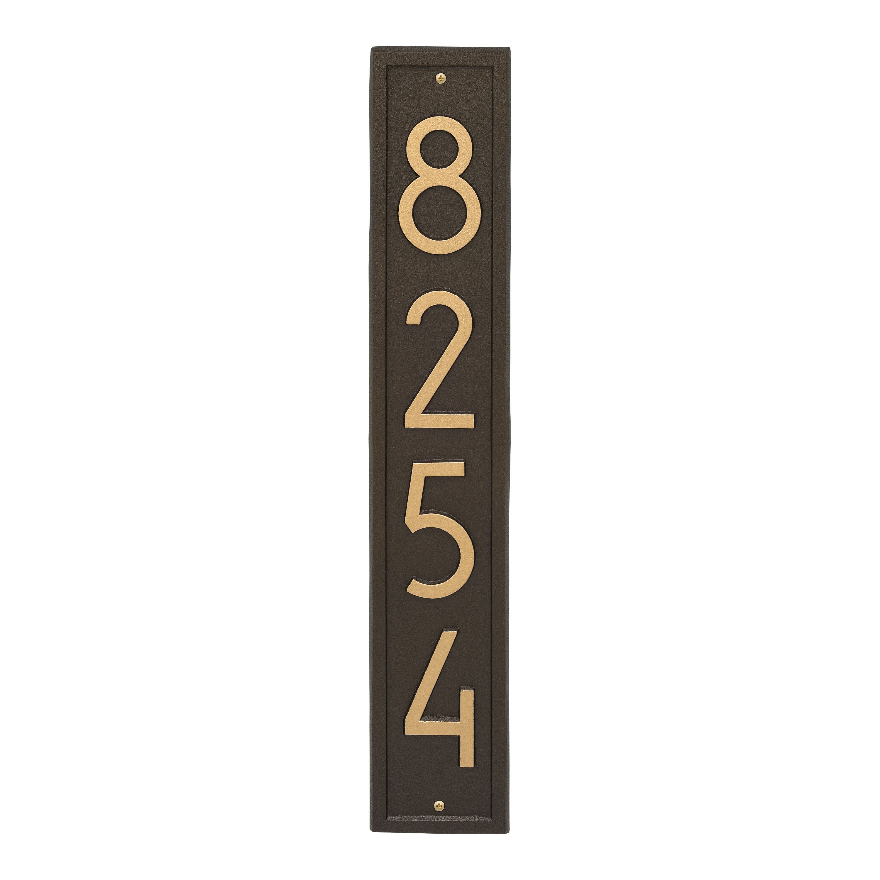 Vertical Modern Personalized Wall Plaque 