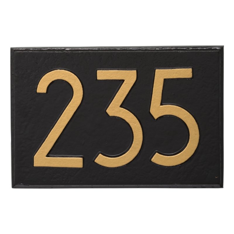 Whitehall Modern Personalized Wall Mailbox Plaque