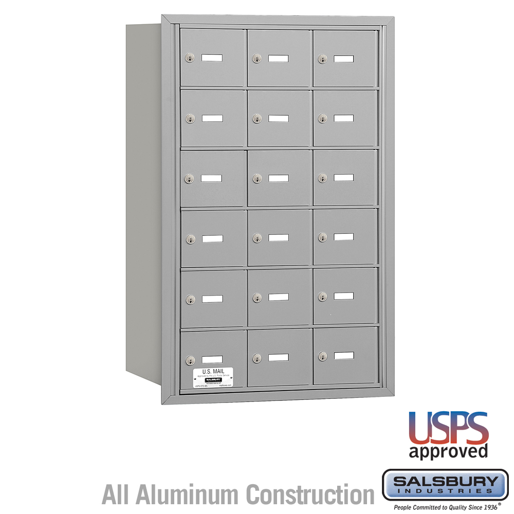 Salsbury 4B+ Horizontal Mailbox - 18 A Doors - Rear Loading - USPS Access