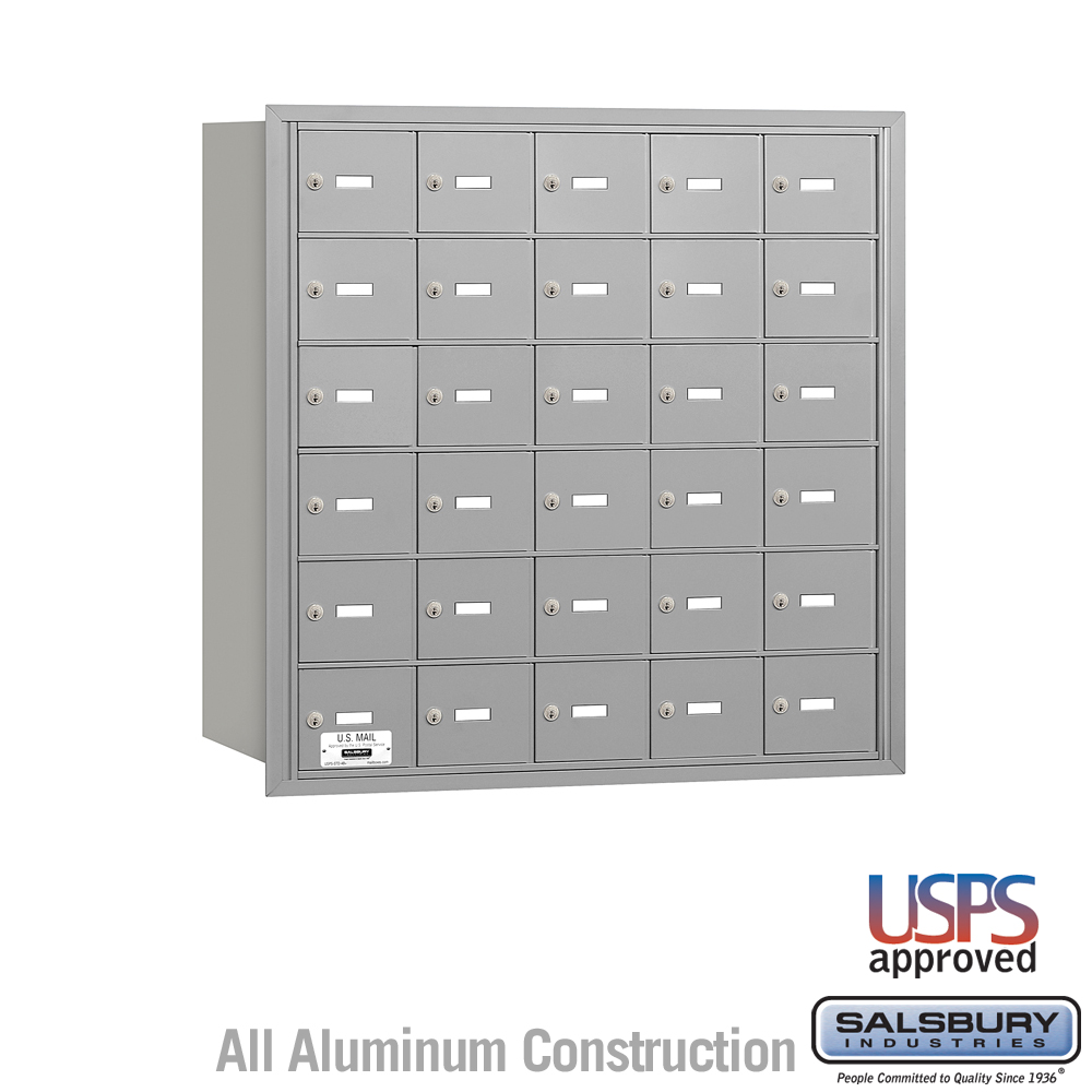 Salsbury 4B+ Horizontal Mailbox - 30 A Doors - Rear Loading - USPS Access