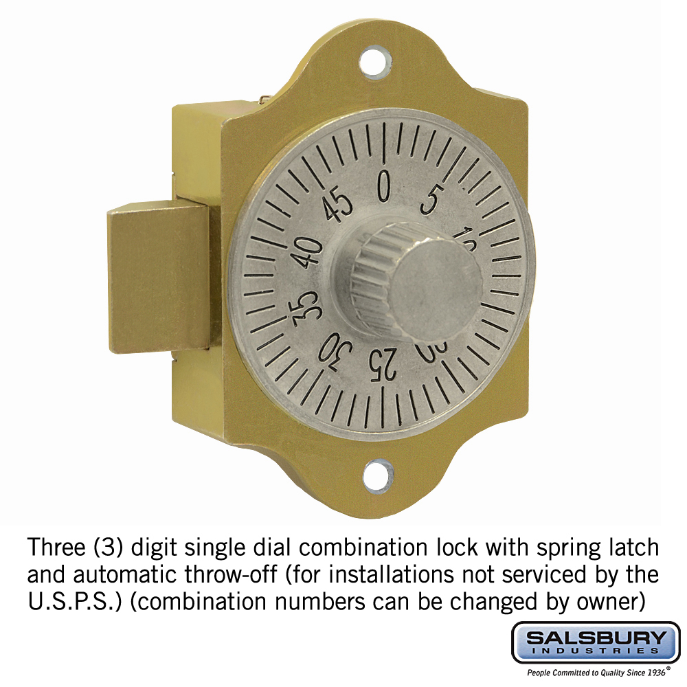 Salsbury Combination Lock - for 4B+ Horizontal Mailbox Door