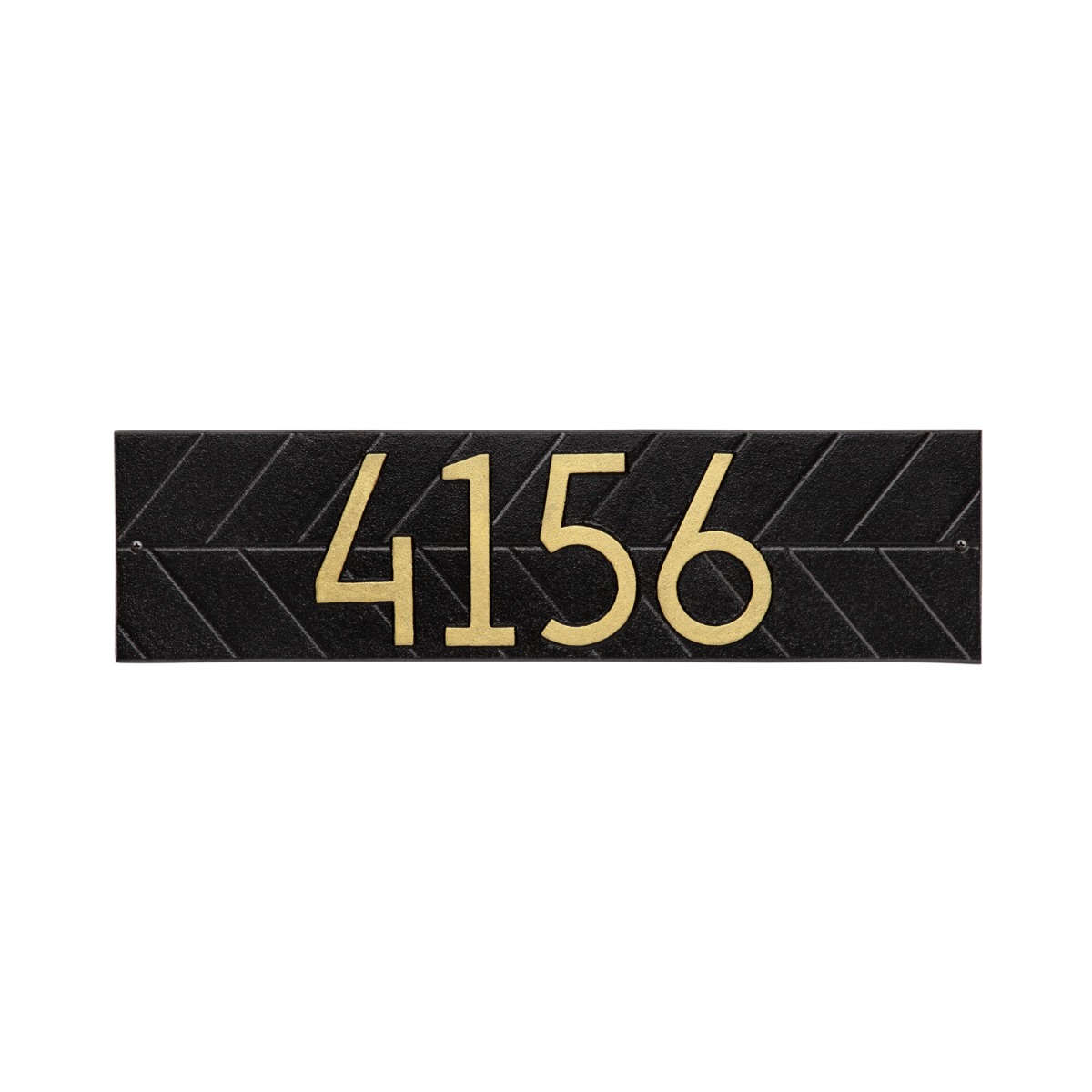 Whitehall Modern Herringbone Horizontal Plaque, Standard Wall 1-line 