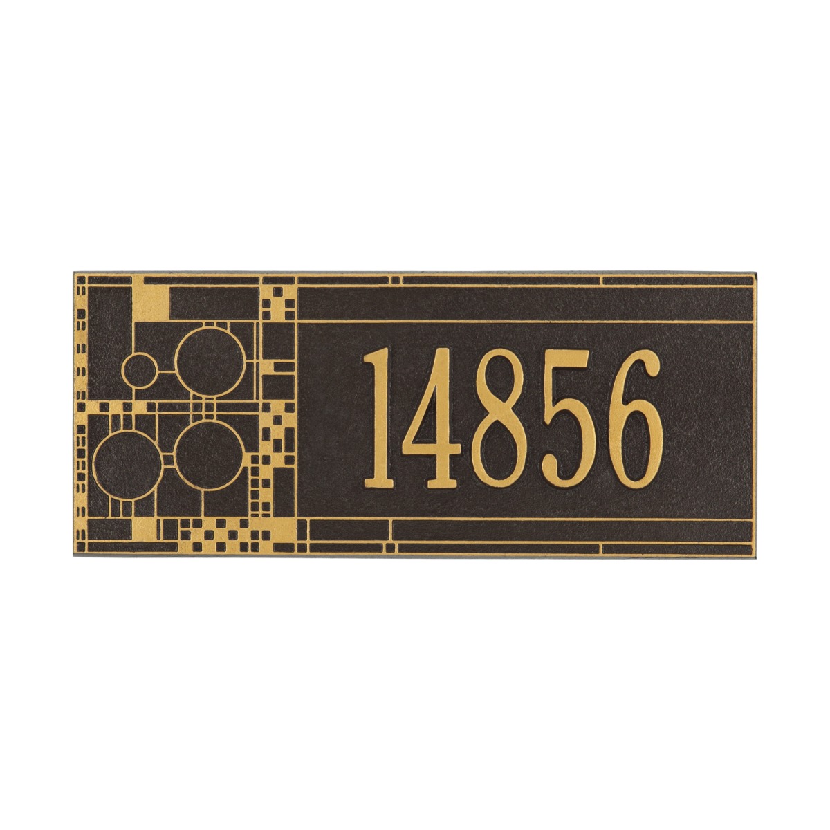 Whitehall Mailbox Side Plaque - Frank Lloyd Wright Coonley, 1-line Personalized