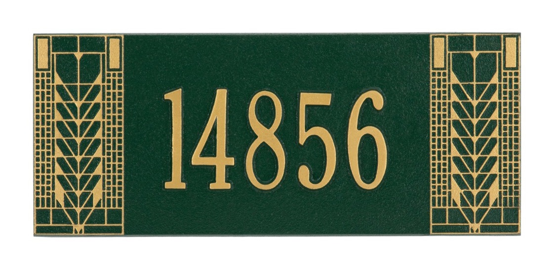 Whitehall Mailbox Side Plaque - Frank Lloyd Wright Tree of Life, 1-line Personalized
