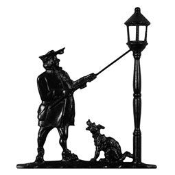 Whitehall Black Lamplighter Mailbox Ornament