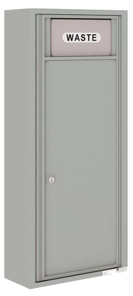 Florence 4C Mailbox Large Trash/Recycling Bin - Front Loading - 12 Doors High - Surface Mounted - Private Access