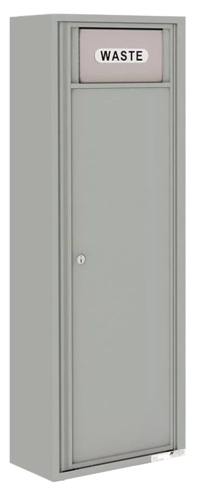Florence 4C Mailbox Extra Large Trash/Recycling Bin - Front Loading - 13 Doors High -  Surface Mounted - Private Access