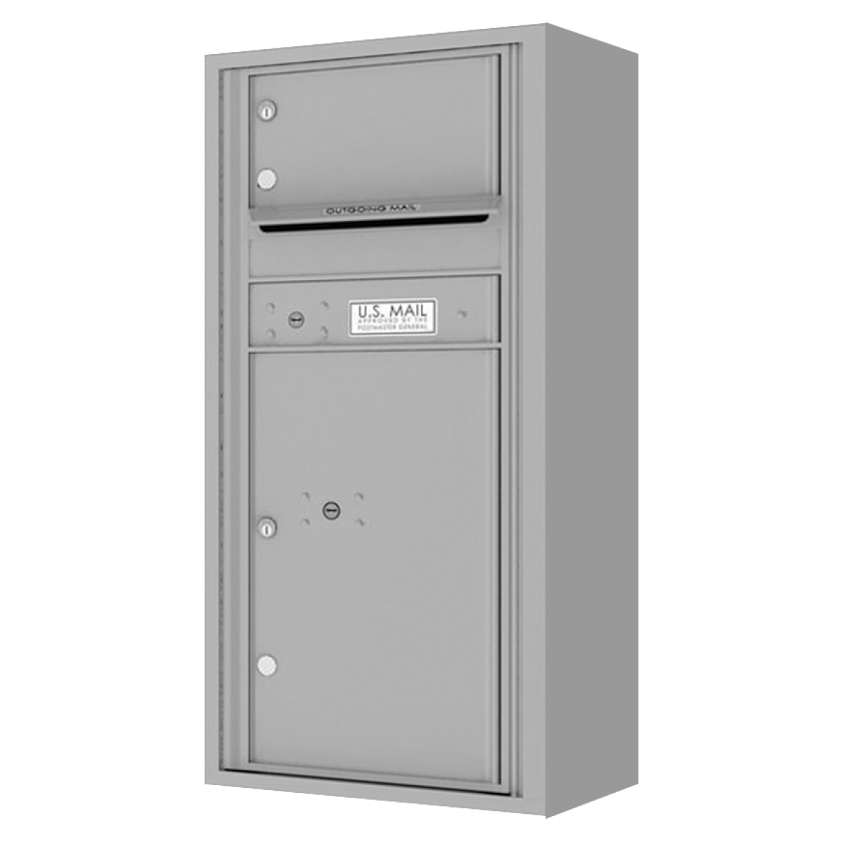 Front Loading Mailboxes 1 Door 4C Surface Mount Mailbox - 4CADS-01-SM