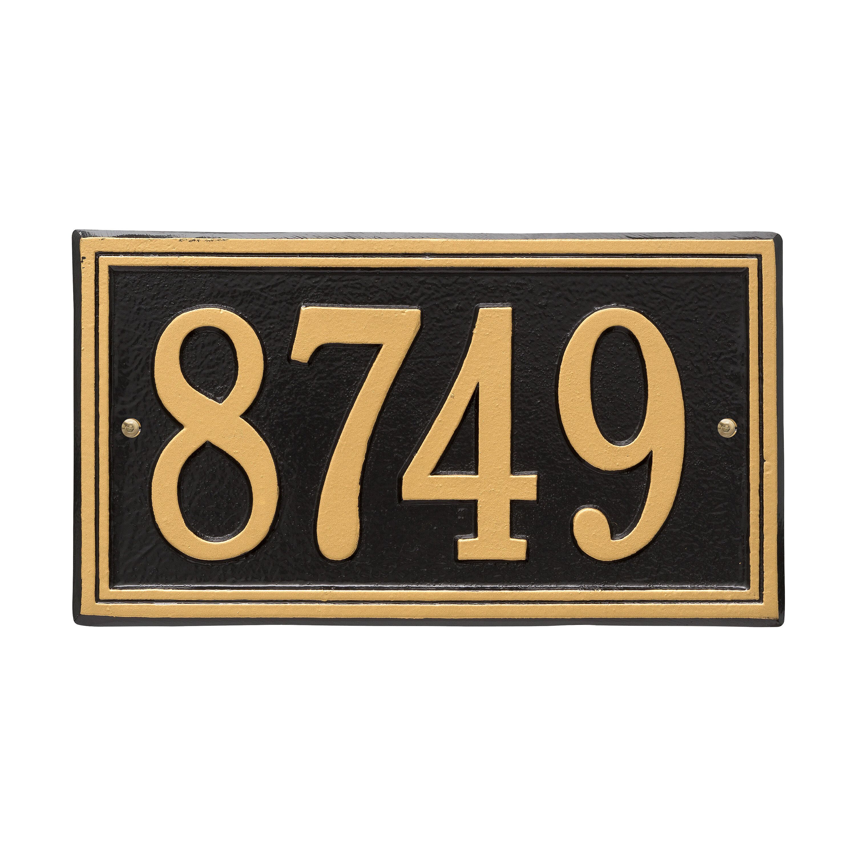 Whitehall Double Line - Standard Wall - One Line Address Plaque 