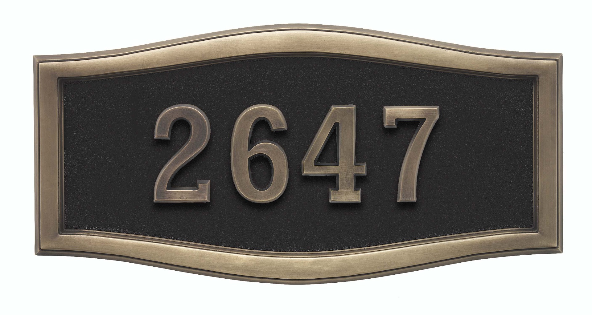 Housemark Large Roundtangle Address Plaques with Trim Color