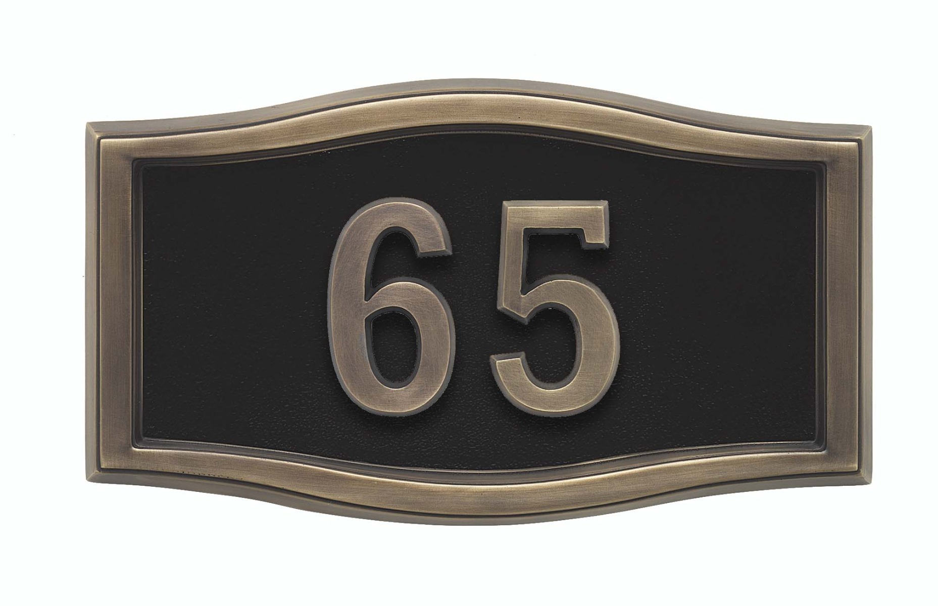 Housemark Small Roundtangle Address Plaques with Trim Color