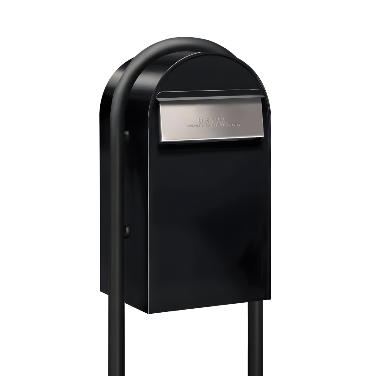 Bobi Grande B Rear Access Mailbox with Round Post Combo - Multiple Color Options