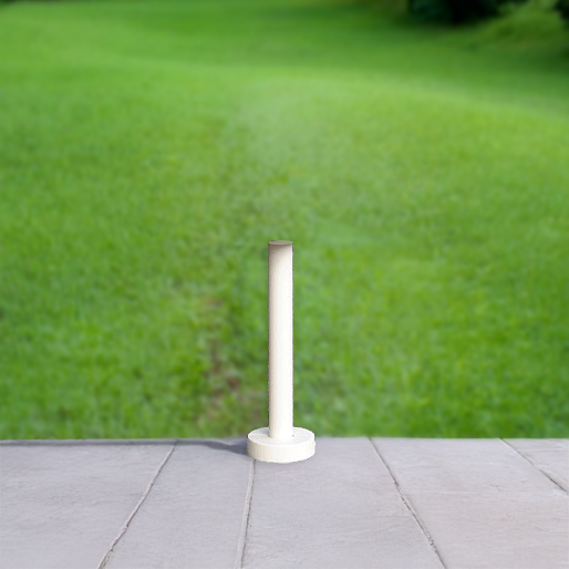 Streetscape post only without mailbox