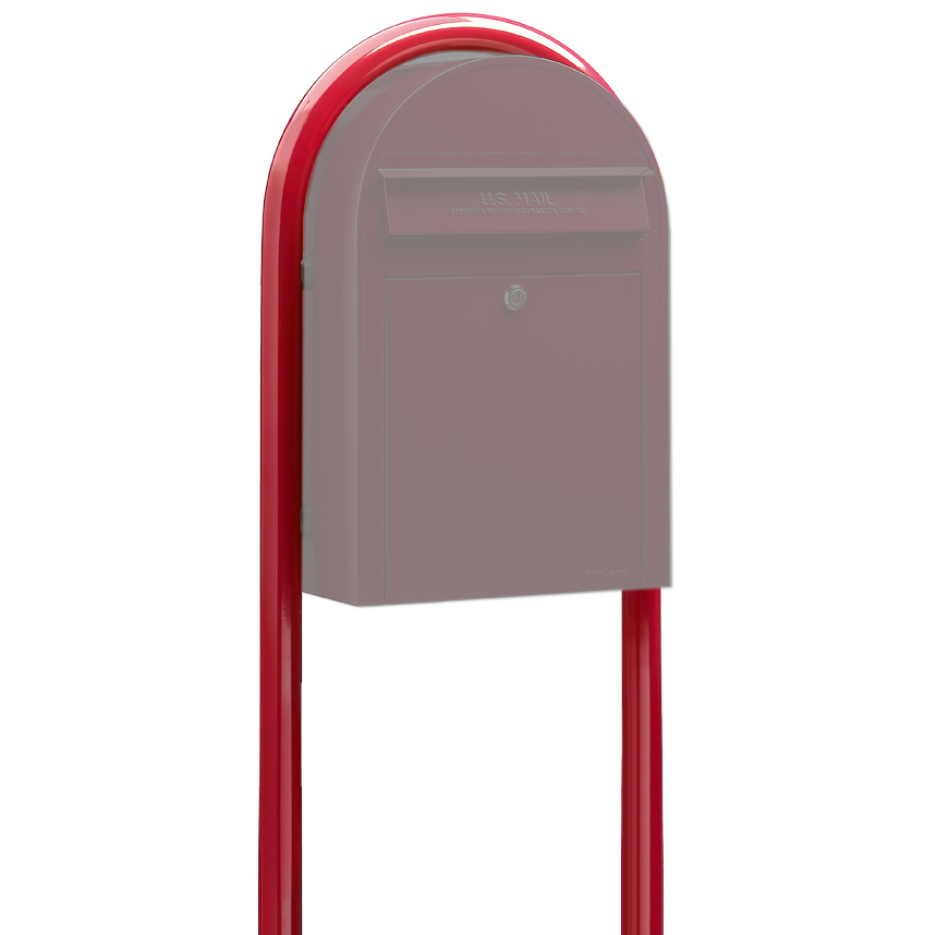 SALE! - USPS Bobi Red Round Mailbox Post