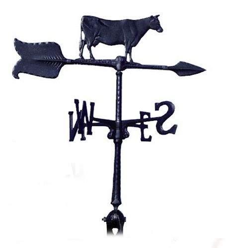 Whitehall 24" Accent Directions COW Weathervane in Black