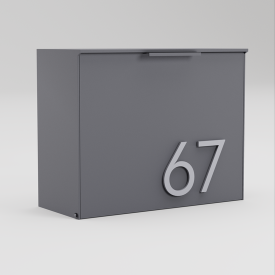 Alubox 95067 Mailbox - Outdoor Electrogalvanized Sheet Metal Post Box, H30 X W21 X D6.6 Cm