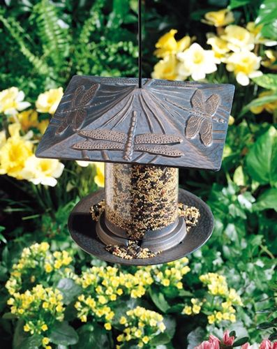 Whitehall 6" Dragonfly Tube Feeder - French Bronze
