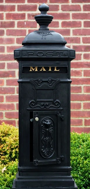 Victorian Tower Rear Access Mailbox