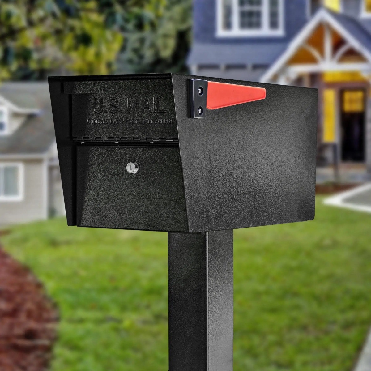 Mail Boss Mail Manager Pro Post Mount Locking Mailbox