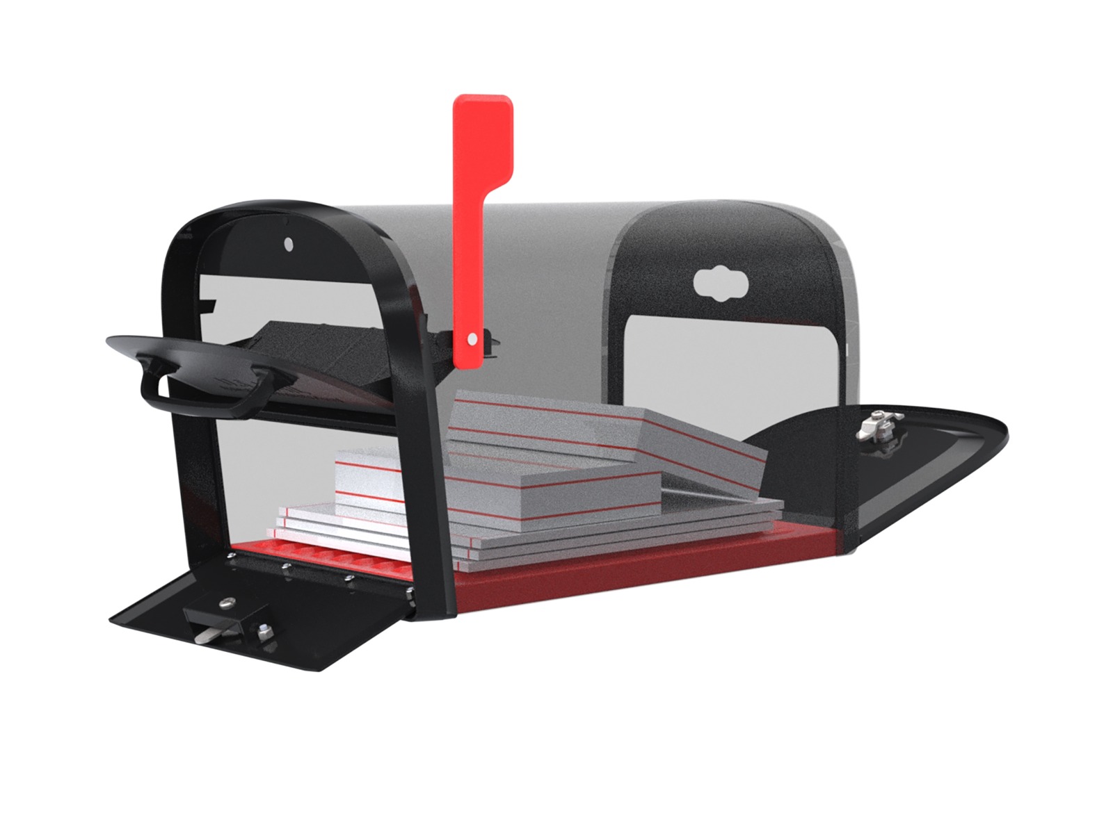 Architectural Maya Locking Wall Mount Mailbox