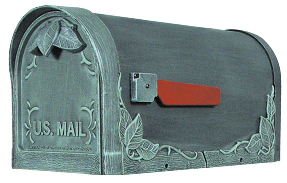 Floral Copper Post Mount Mailbox Floral Copper Post Mount Mailbox