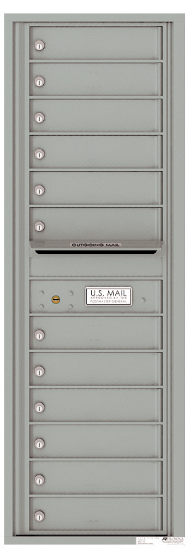 Florence 4C Horizontal Mailbox - 12 Doors - 14 Doors High USPS Access
