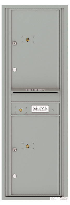 Front Loading Commercial Mailbox - 2 Parcel Lockers