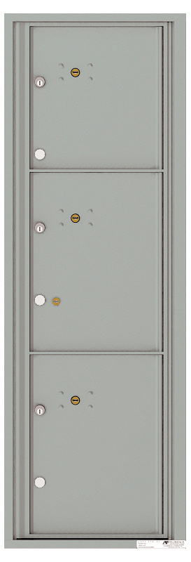 Front Loading Commercial Mailbox - 3 Parcel Lockers