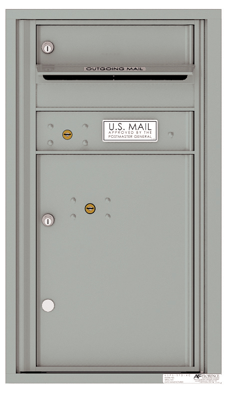 1 Door 4C Recessed USPS Mailbox - 4C08S-01