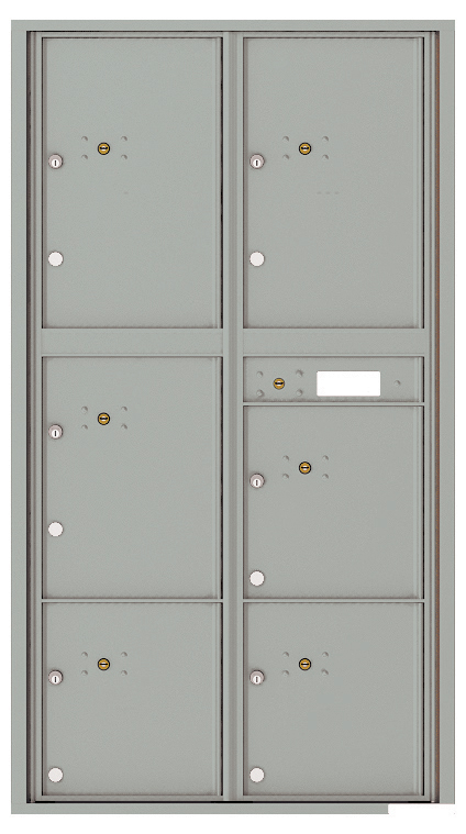 Florence 4C Horizontal Mailbox - 6 Parcel Lockers - Max Height USPS Access