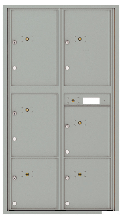 Front Loading Commercial Mailbox with 6 Parcel Lockers