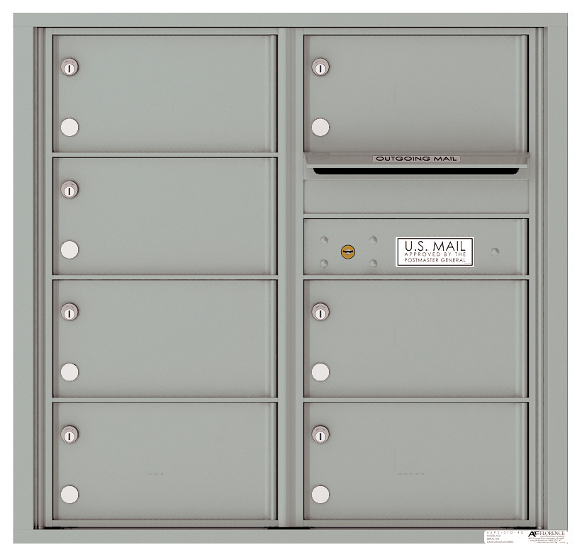 Florence 4C Horizontal Mailbox - 7 Doors - 8 Doors High USPS Access