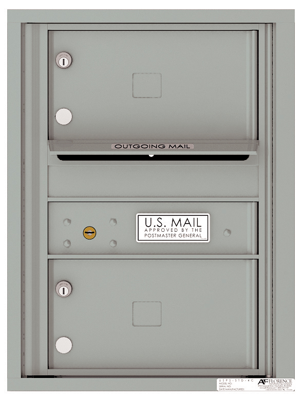 Florence 4C Horizontal Mailbox - 2 Doors - 6 Doors High USPS Access