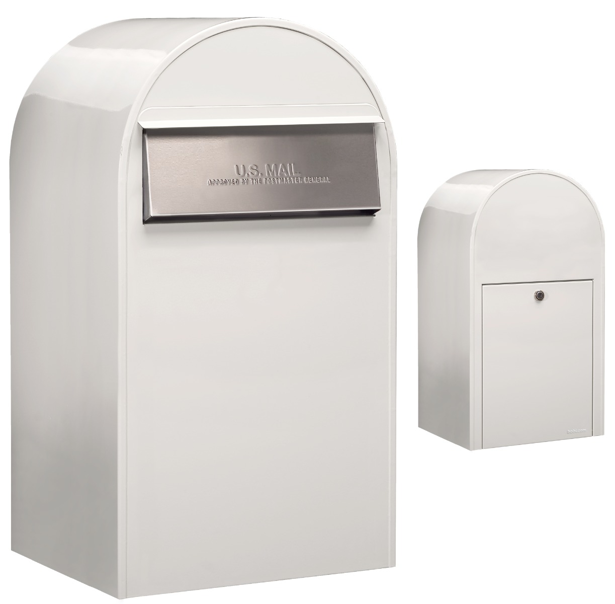 Mailbox Rear Flaps USPS Bobi Grande (B) Rear Access White Mailbox - Shop Now