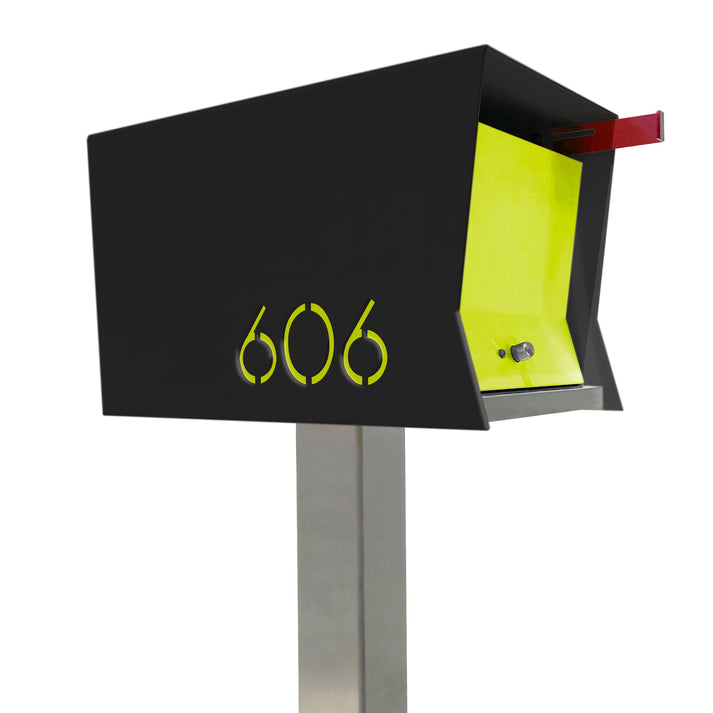 The Original Retrobox in Jet Black - Modern Mailbox