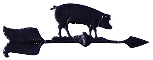 Whitehall 24" Accent Directions HOG Weathervane in Black