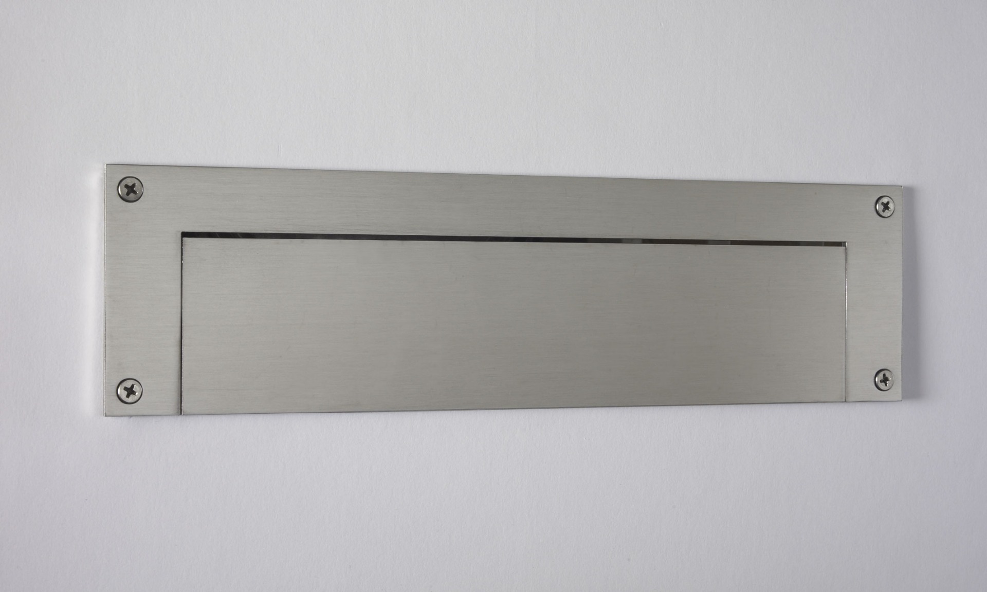 Stainless Steel Mail Slot - LARGE (15.7 in. x 3.9 in.) - Rear Piece Only (Choose Finish)