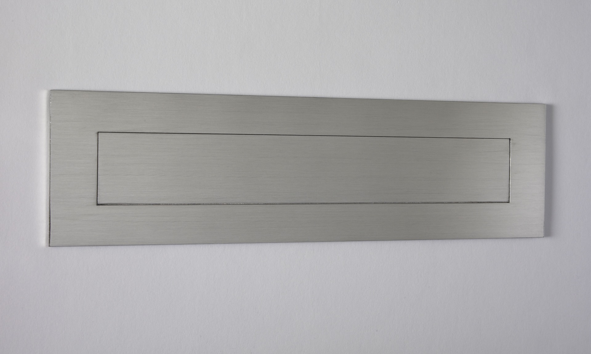 Stainless Steel Mail Slot - LARGE (15.7 in. x 3.9 in.) - Front Piece Only (Choose Finish)