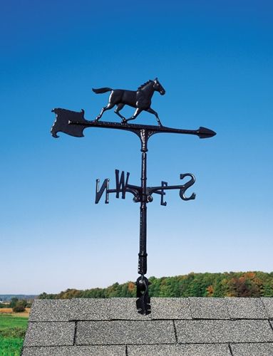 Whitehall 30" Accent Directions HORSE Weathervane in Black