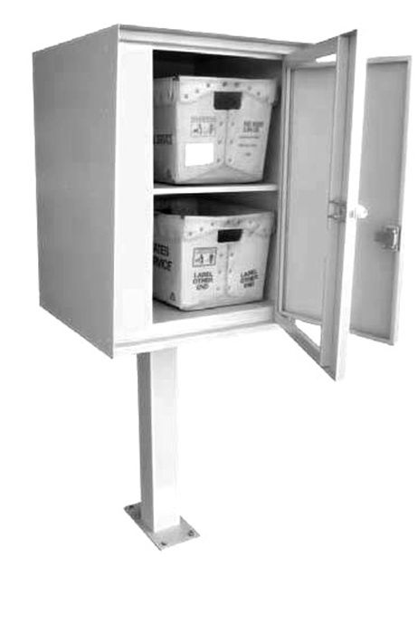 Front Access Double Commercial Collection Box in Stainless