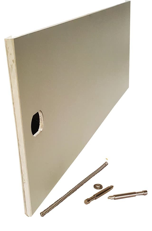 Replacement Door - 5 in. H x 12-7/8 in. W (Specify Finish, Lock Type for Preparation Purposes Only, and Id Required)