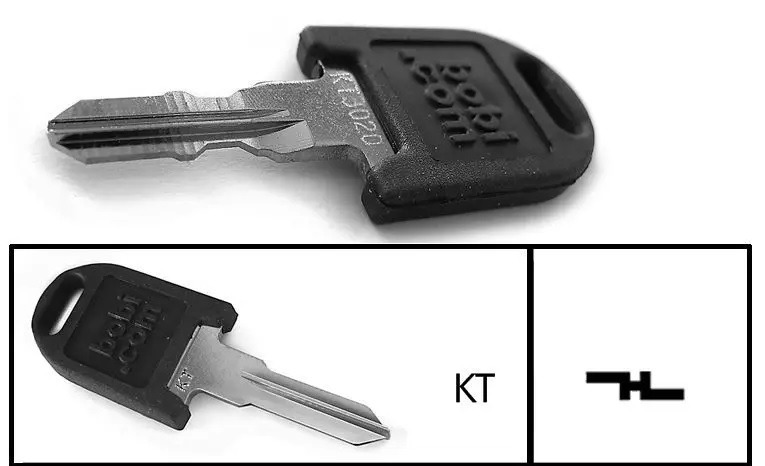 Bobi Blanco KT key Blank for BOBI Mailbox lock (Qty.1) 