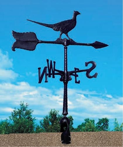 Whitehall 24" Accent Directions PHEASANT Weathervane in Black