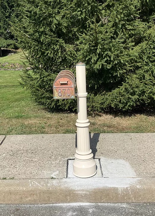 Streetscape Standard Mailbox Post
